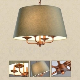 Candelabru metalic integrat Rustic Lodge cu 4 lumini