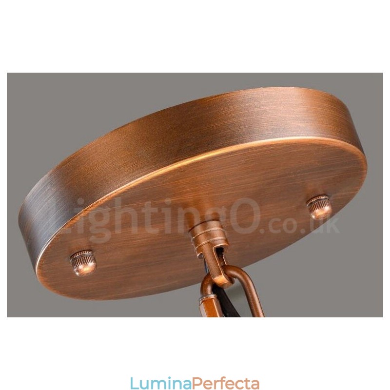 Candelabru metalic integrat Rustic Lodge cu 4 lumini