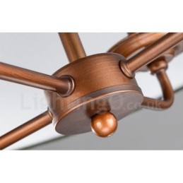 Candelabru metalic integrat Rustic Lodge cu 4 lumini