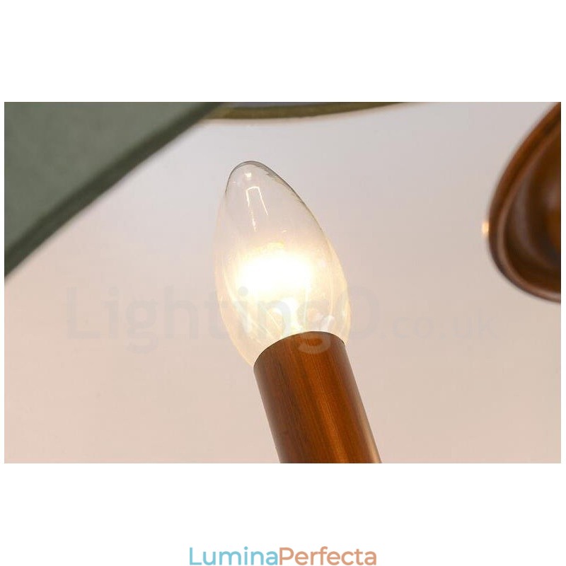 Candelabru metalic integrat Rustic Lodge cu 4 lumini