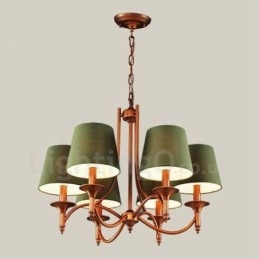 Candelabru metalic integrat Rustic Lodge cu 6 lumini