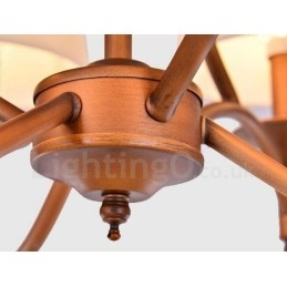 Candelabru metalic integrat Rustic Lodge cu 6 lumini