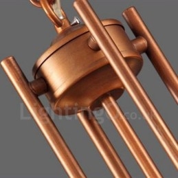 Candelabru metalic integrat Rustic Lodge cu 6 lumini