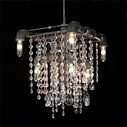 Candelabru caracteristic în stil nord-american, cu 9 lumini, cu design de țeavă