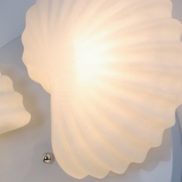 Candelabru tradițional clasic integrat cu 3 lumini cu abajur din sticlă