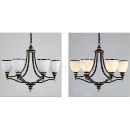 Candelabru metalic integrat Rustic Lodge cu 6 lumini