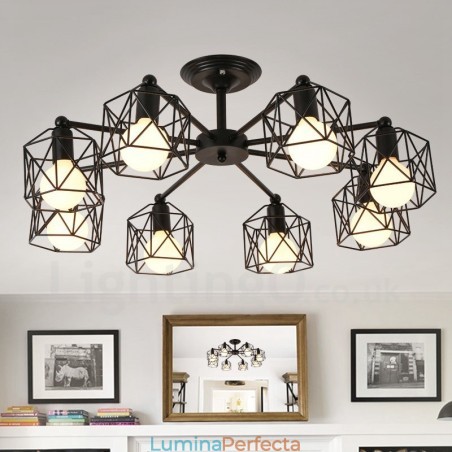 Candelabru integrat 8 Light Rustic Lodge Candelabru integrat 8 Light Rustic Lodge