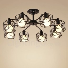 Candelabru integrat 8 Light Rustic Lodge