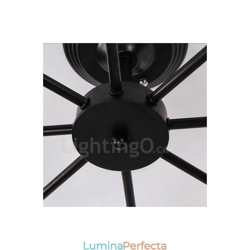 Candelabru integrat 8 Light Rustic Lodge