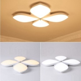 Lumină cu 4 lumini, modernă, contemporană, integrată, din metal