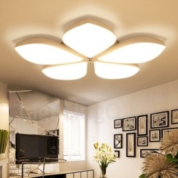 Lumină cu 5 lumini, modernă, contemporană, integrată, din metal