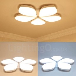 Lumină cu 5 lumini, modernă, contemporană, integrată, din metal