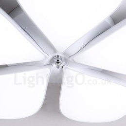 Lumină cu 5 lumini, modernă, contemporană, integrată, din metal