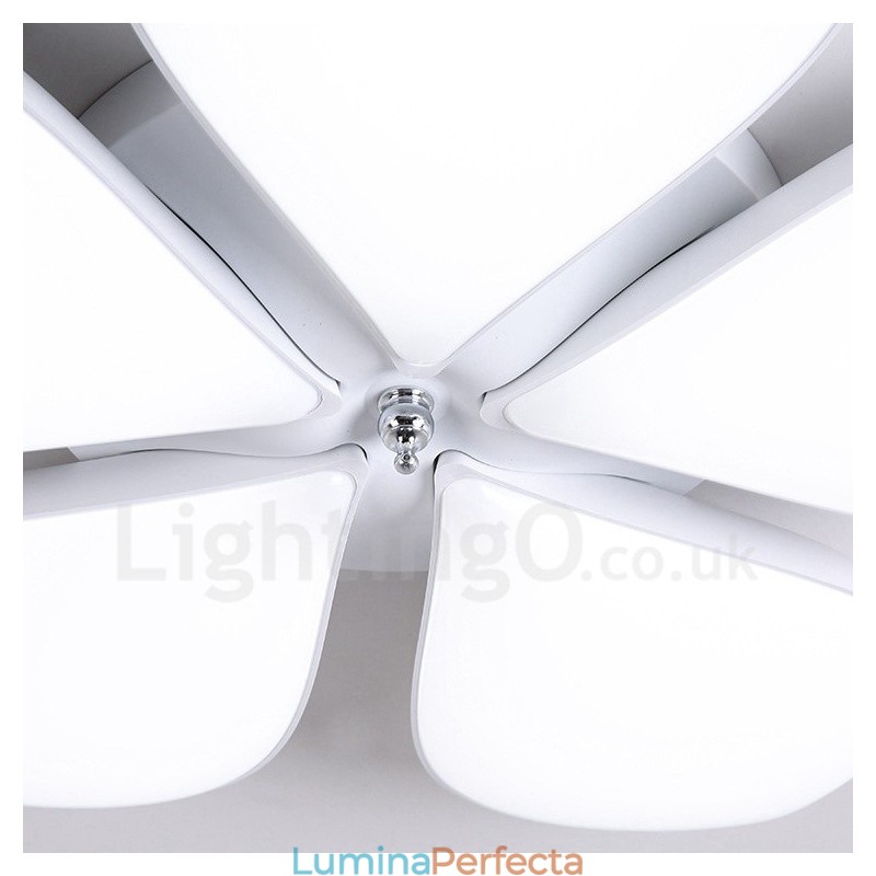 Lumină cu 5 lumini, modernă, contemporană, integrată, din metal