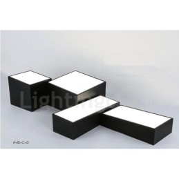 Lumină metalică integrată modernă și contemporană
