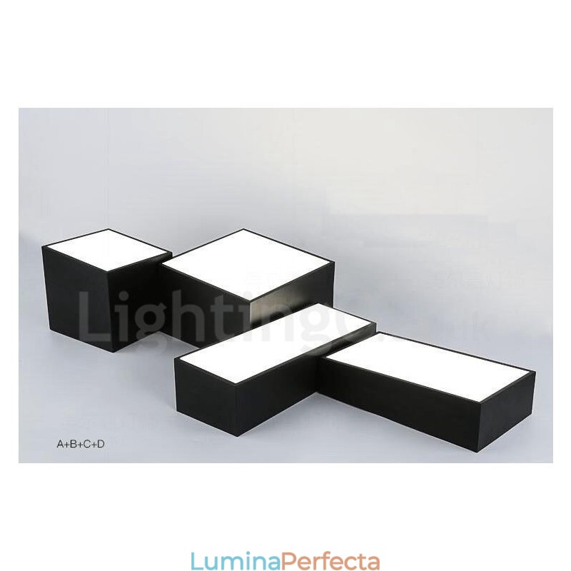 Lumină metalică integrată modernă și contemporană