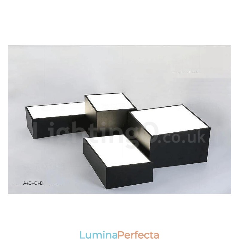 Lumină metalică integrată modernă și contemporană