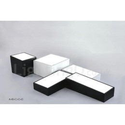 Lumină metalică integrată modernă și contemporană