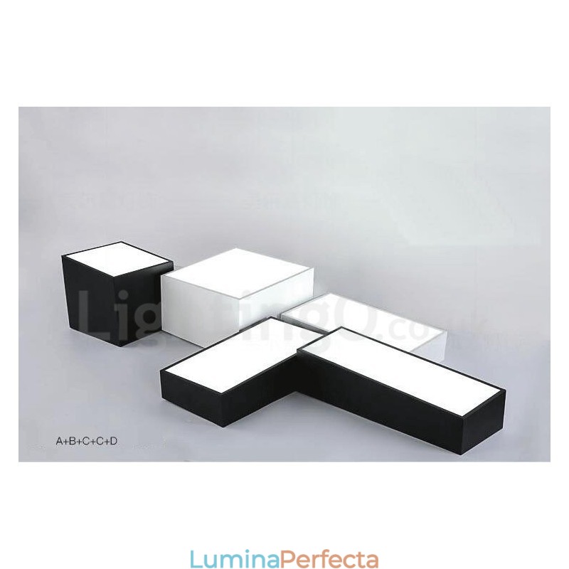 Lumină metalică integrată modernă și contemporană