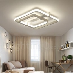 Lumină integrată, modernă și contemporană, cu 2 inele