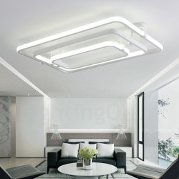 Lumină integrată, modernă, contemporană, cu 3 inele