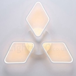 Lumină cu 3 lumini, modernă, contemporană, integrată din metal, cu montaj încastrat