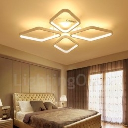 Lumină cu 4 lumini, modernă, contemporană, integrată, din metal