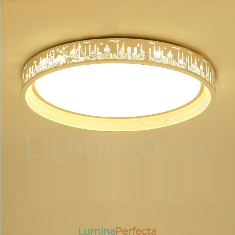 Lumină metalică integrată modernă și contemporană