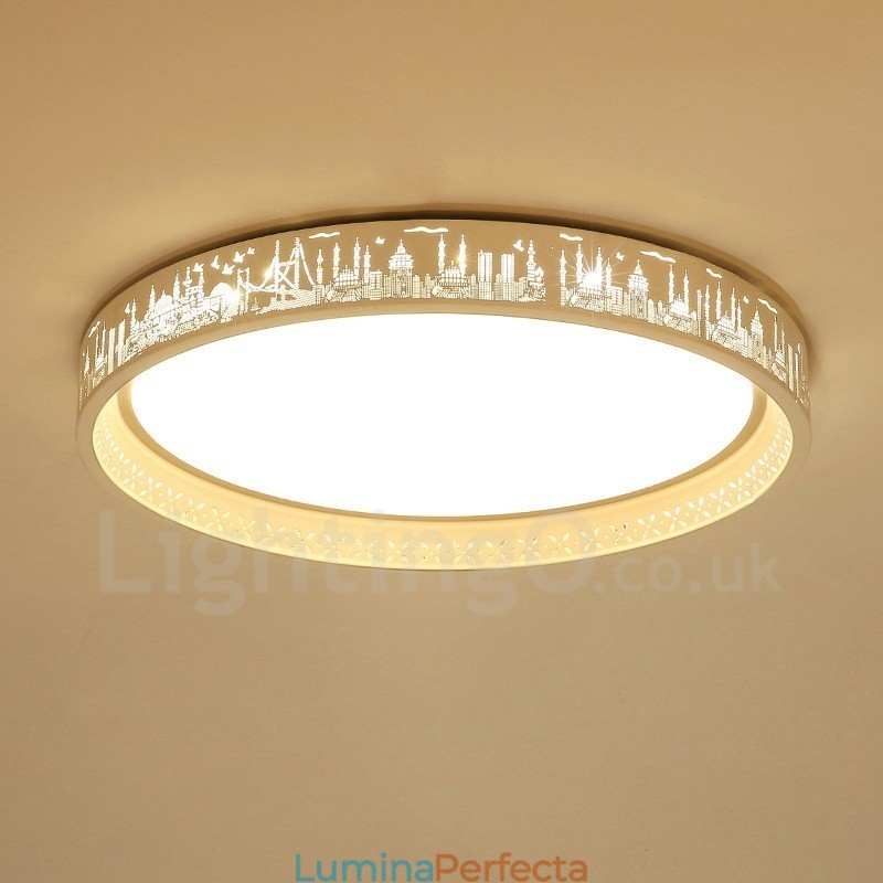 Lumină metalică integrată modernă și contemporană