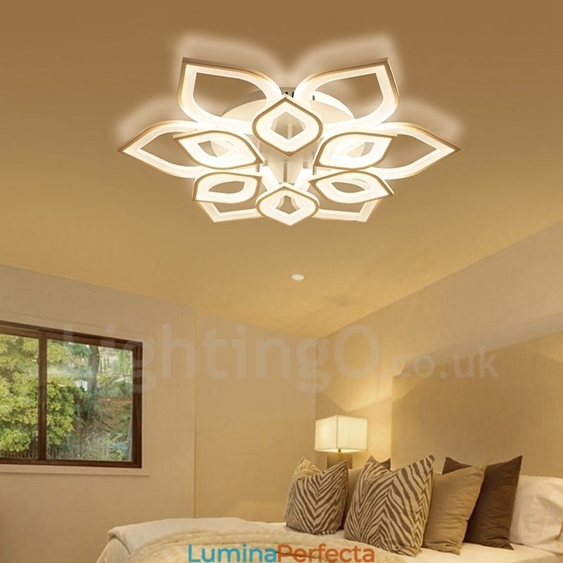 Lumină integrată modernă contemporană cu 12 lumini