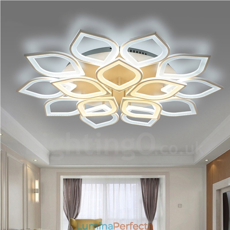Lumină integrată modernă contemporană cu 15 lumini