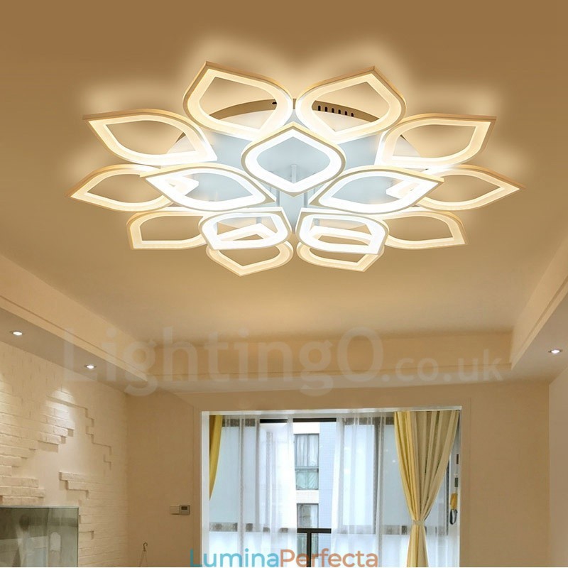 Lumină integrată modernă contemporană cu 15 lumini