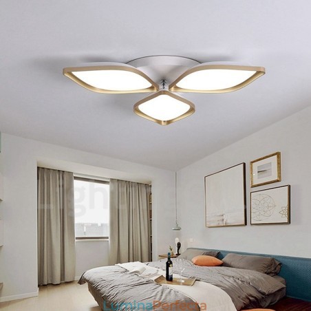 Lumină cu 3 lumini, modernă, contemporană, integrată, din metal Lumină cu 3 lumini, modernă, contemporană, integrată, din metal