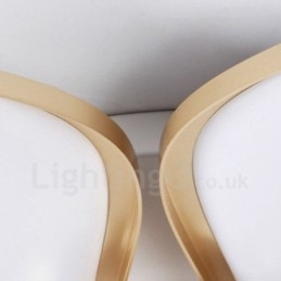 Lumină cu 3 lumini, modernă, contemporană, integrată, din metal