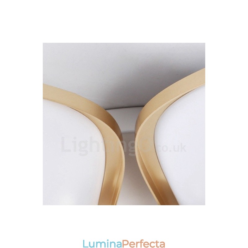Lumină cu 3 lumini, modernă, contemporană, integrată, din metal