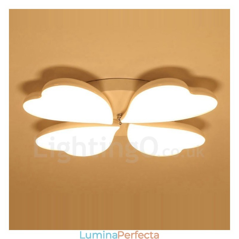 Lumină cu 4 lumini, modernă, contemporană, integrată, din metal
