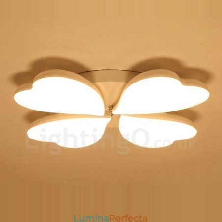 Lumină cu 4 lumini, modernă, contemporană, integrată, din metal Lumină cu 4 lumini, modernă, contemporană, integrată, din metal