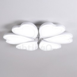 Lumină cu 6 lumini, modernă, contemporană, integrată din metal