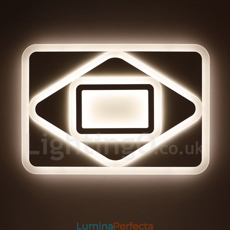 Lumină metalică integrată modernă și contemporană