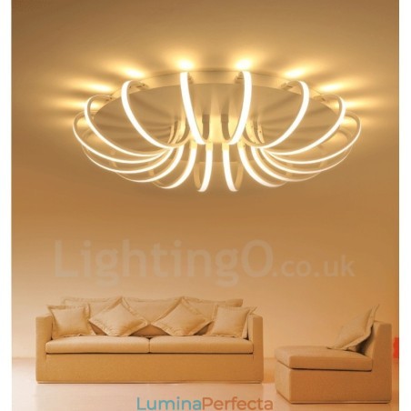 Lumină metalică integrată modernă și contemporană Lumină metalică integrată modernă și contemporană