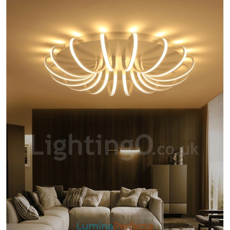 Lumină metalică integrată modernă și contemporană