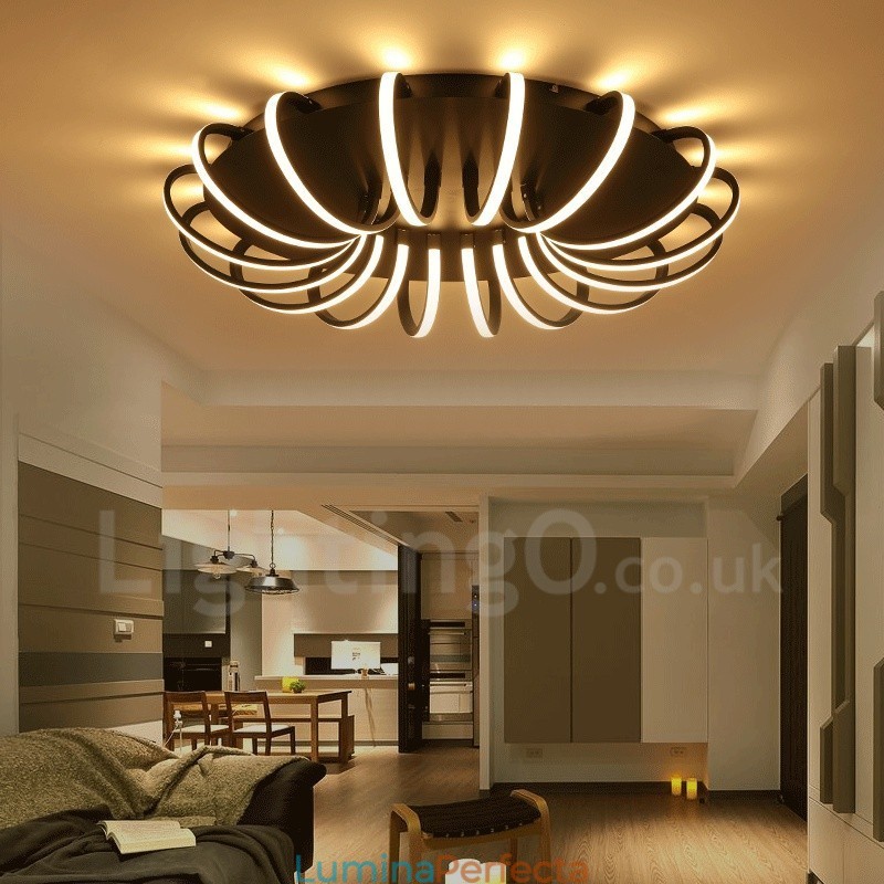 Lumină metalică integrată modernă și contemporană