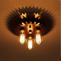 Plafoniere în formă neagră Lampă de perete Lampă Simple Machinery