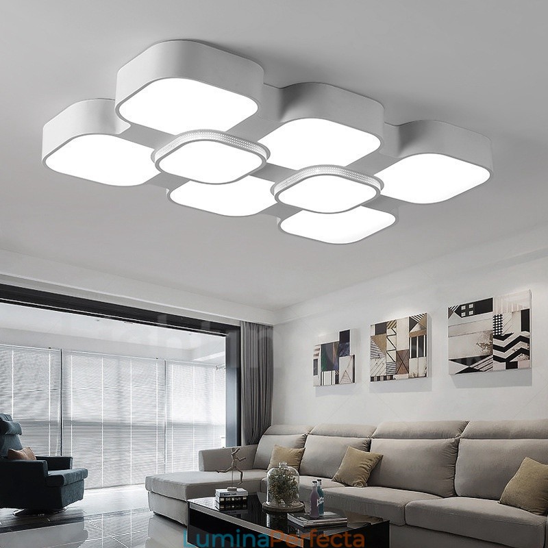 Lumină metalică integrată modernă și contemporană