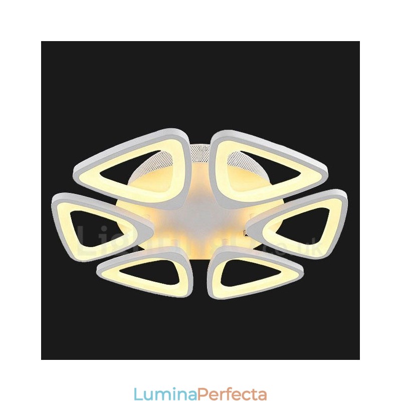 Lumină integrată modernă contemporană cu 6 lumini
