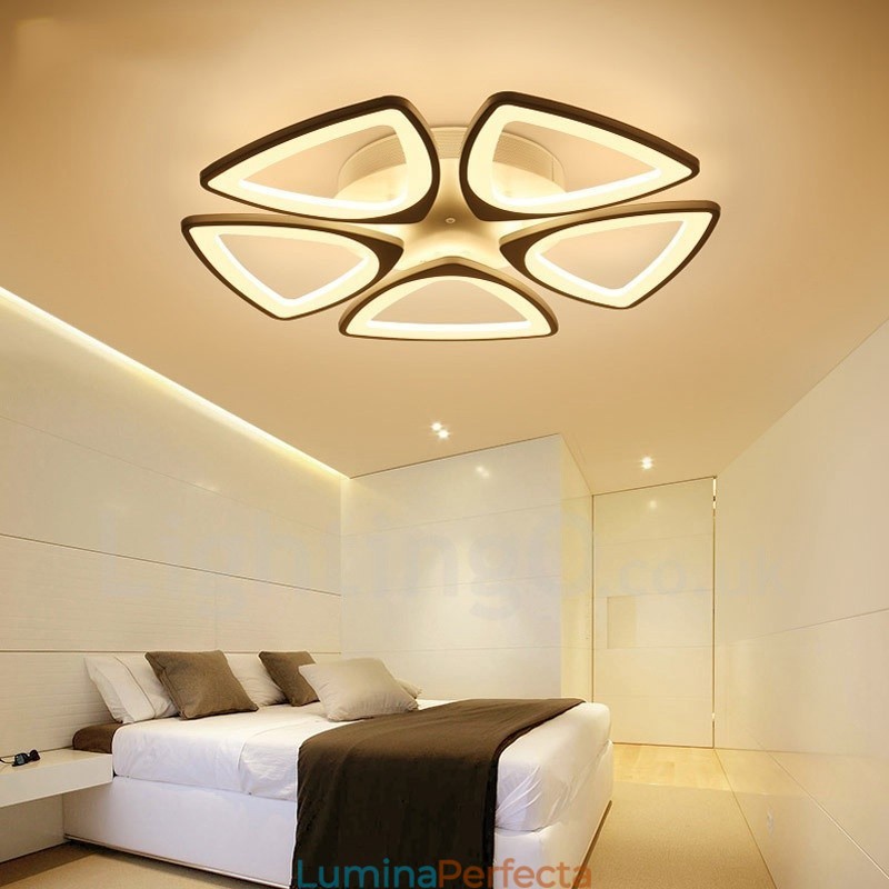 Lumină integrată modernă contemporană cu 5 lumini