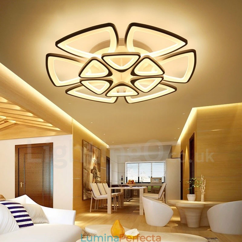 Lumină integrată modernă contemporană cu 12 lumini