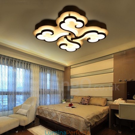 Lumină integrată modernă contemporană cu 4 lumini Lumină integrată modernă contemporană cu 4 lumini