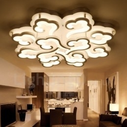 Lumină integrată modernă contemporană cu 12 lumini
