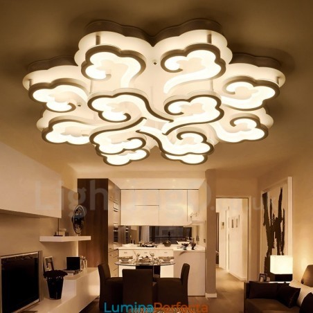 Lumină integrată modernă contemporană cu 12 lumini Lumină integrată modernă contemporană cu 12 lumini